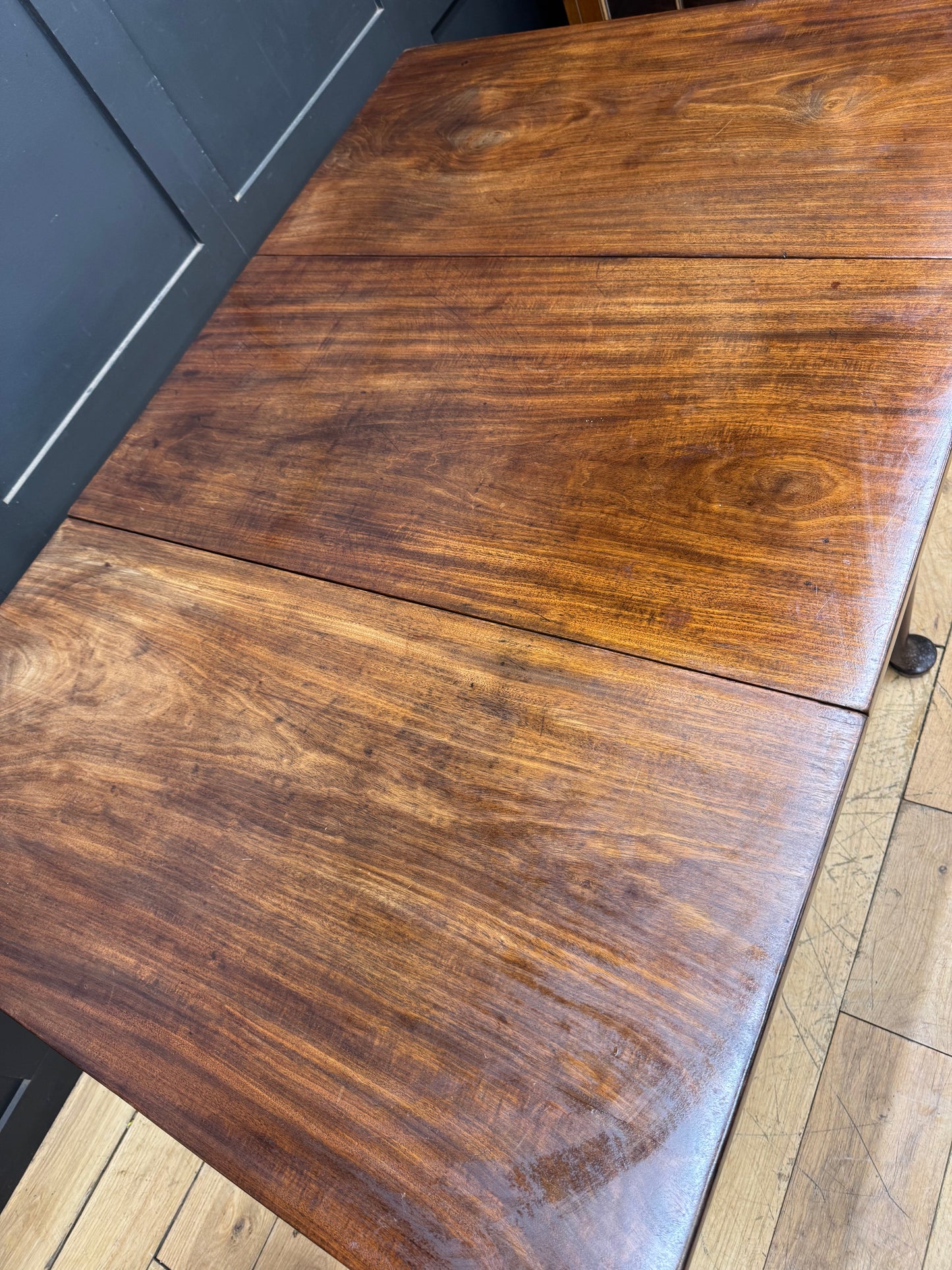 Antique Large Extending Mahogany Side Table / Drop Leaf Sideboard