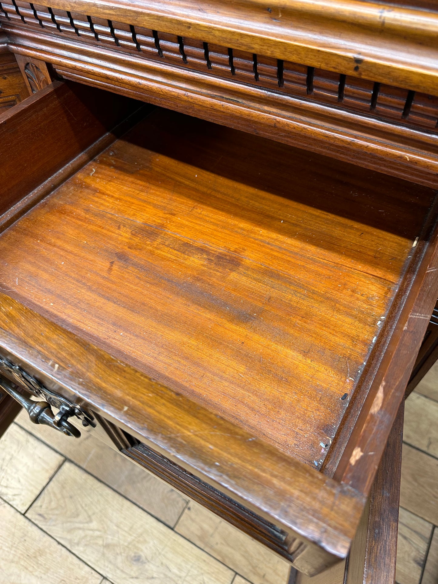 Antique Large Walnut Sideboard  / Drinks Cabinet / Buffet Server