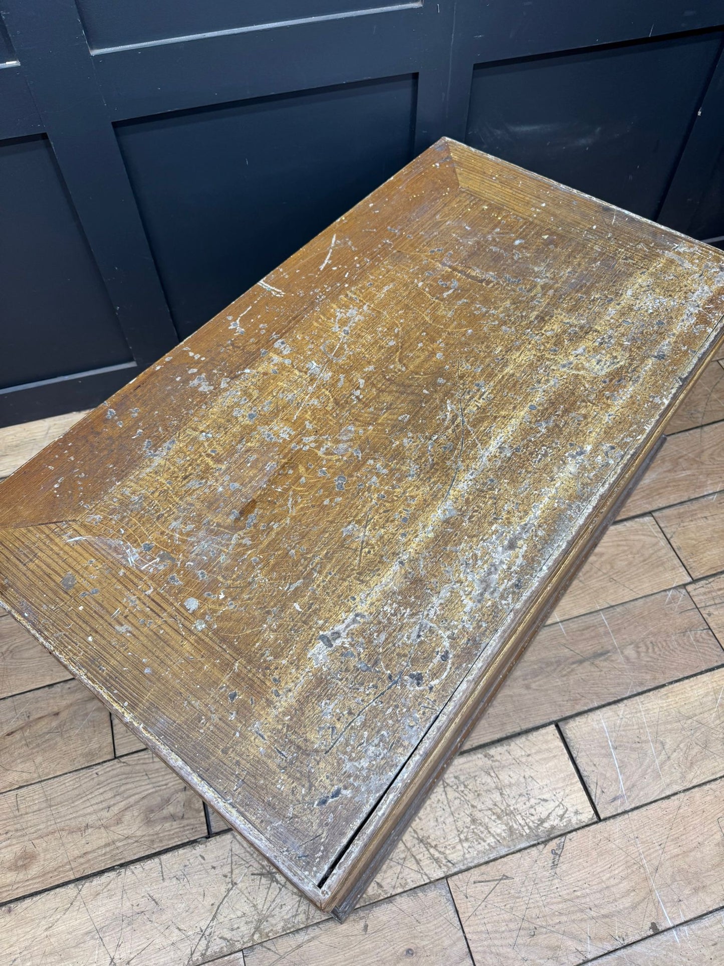 Antique Scumbled Pine Blanket Box / Storage Chest Coffee Table