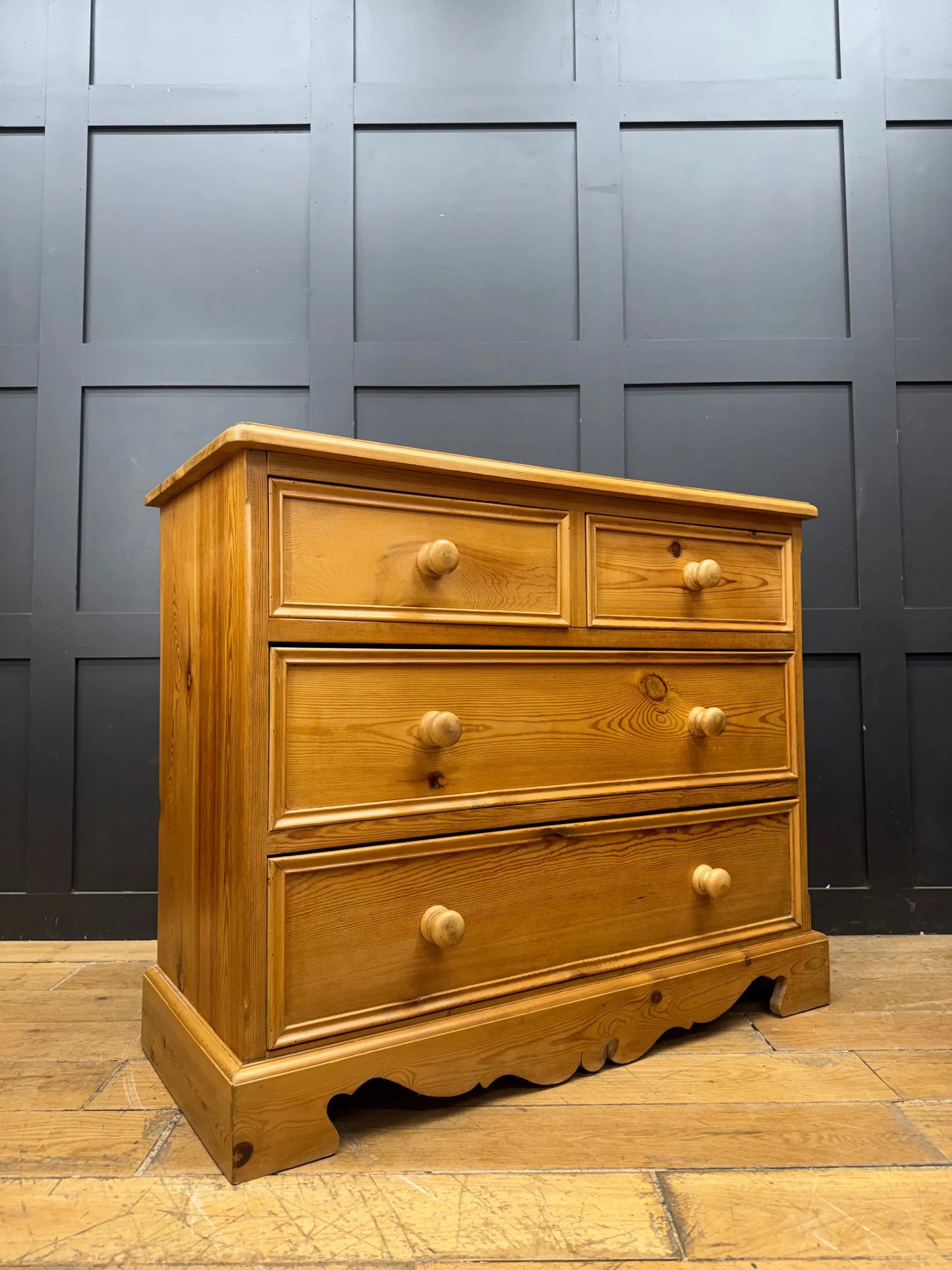 Small Solid Pine Chest of Drawers Rustic Country Farmhouse Bedroom Storage