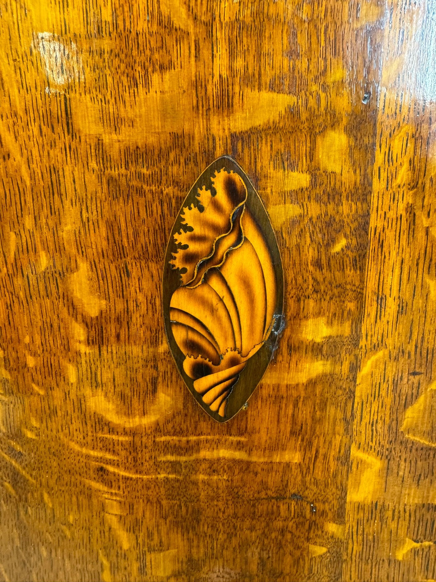 Georgian Oak Wall Corner Cupboard / Hanging Corner Cabinet / Hall Storage