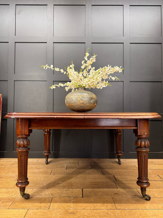 Antique Mahogany Dining Table / Victorian Extending  / Kitchen Table