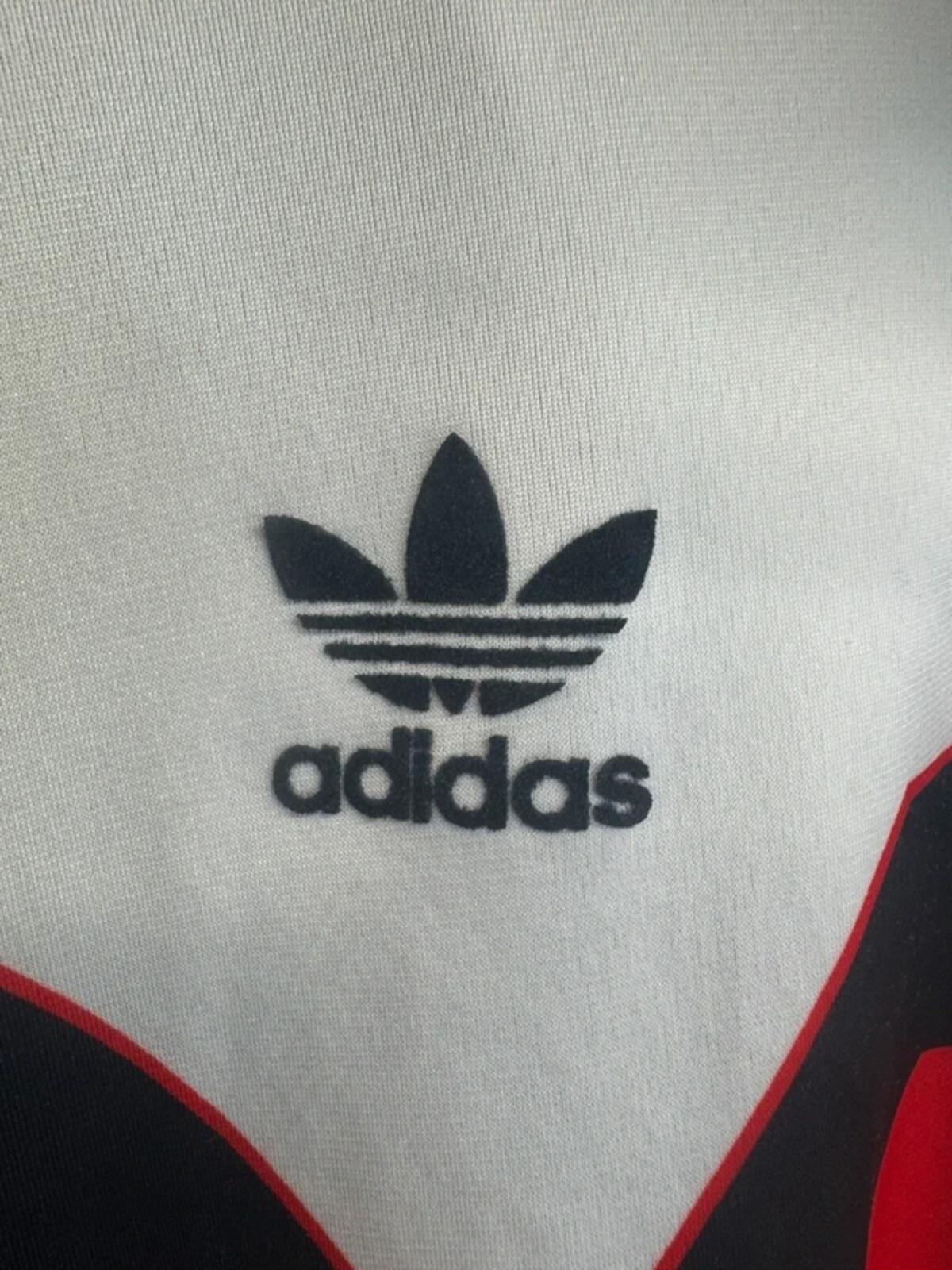 Vintage Adidas Originals West Germany Football team Tracksuit Top Medium #324