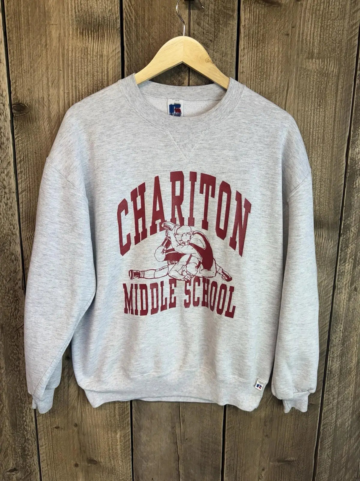 Vintage Russell Athletic Grey  College Jumper Sweater Sweatshirt Men’s Large Russell Athletic