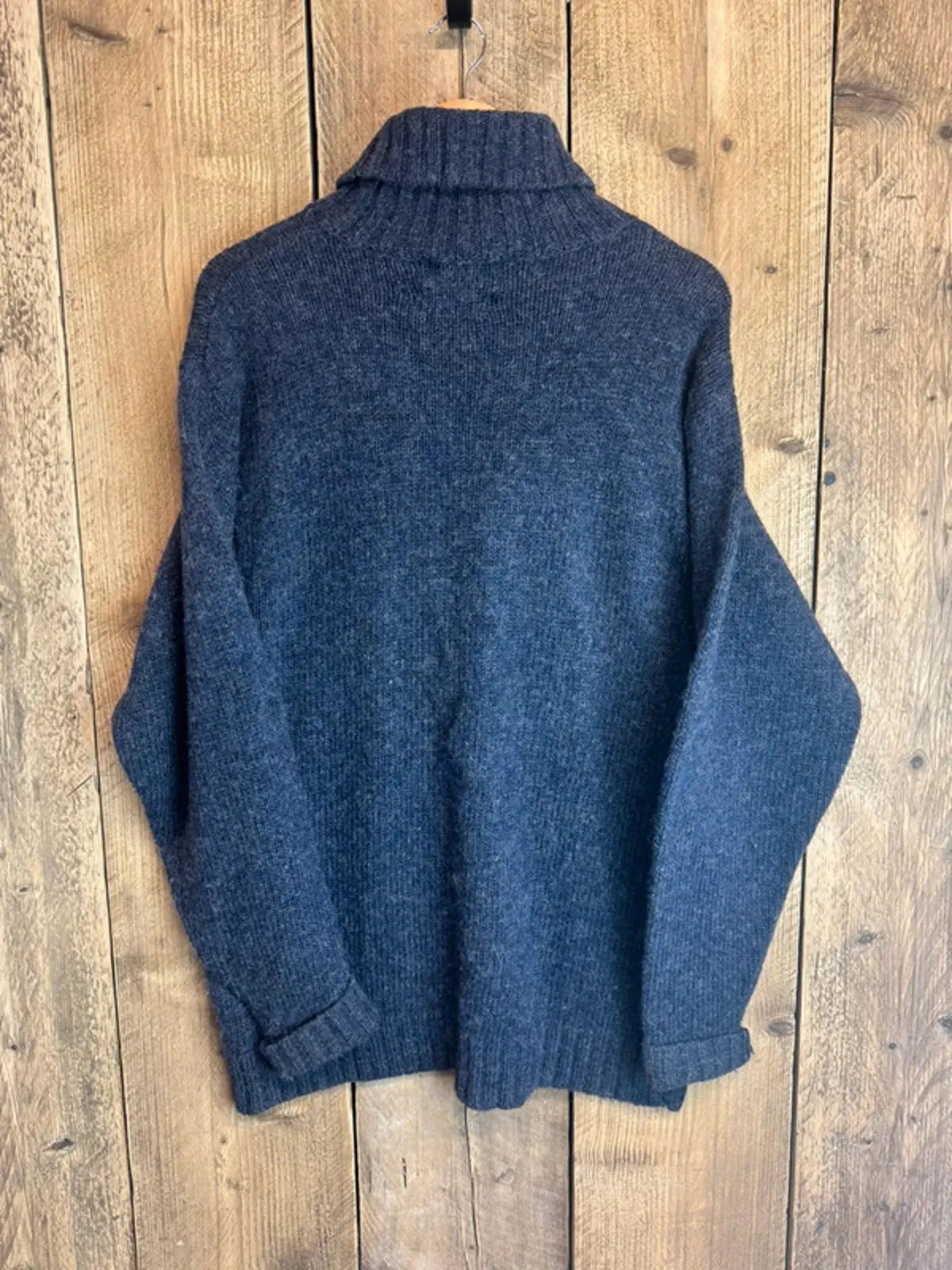 Original 1990s Henri Lloyd 100% wool oversized roll neck jumper sweater medium Henri Lloyd