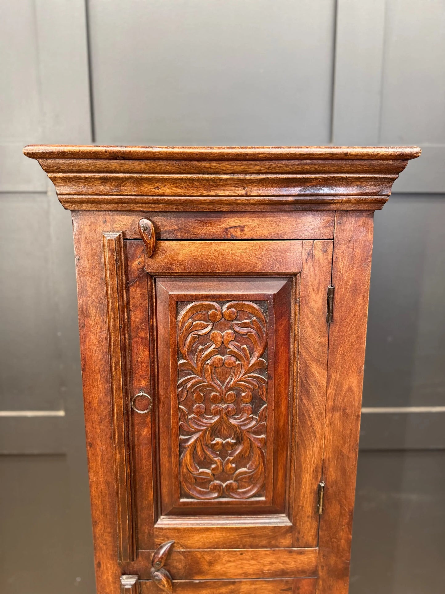 Vintage Indian Style Cupboard Carved Hardwood Storage Cabinet Hallway Bedroom
