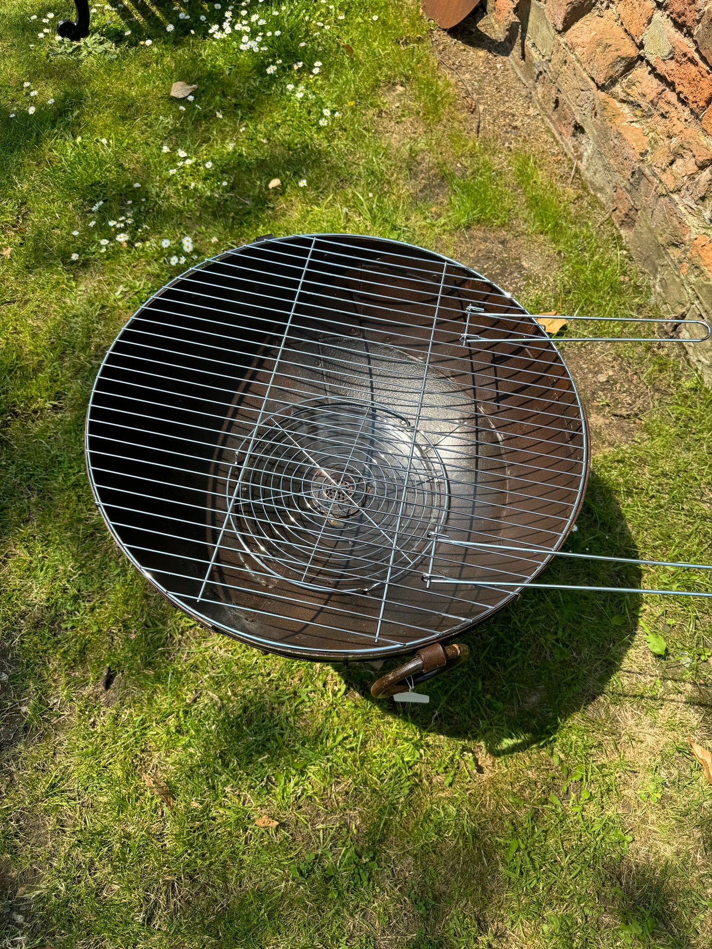 Rustic Kadai Fire Bowl Pit BBQ / Camping Cooking Pot / Patio Fire Pit