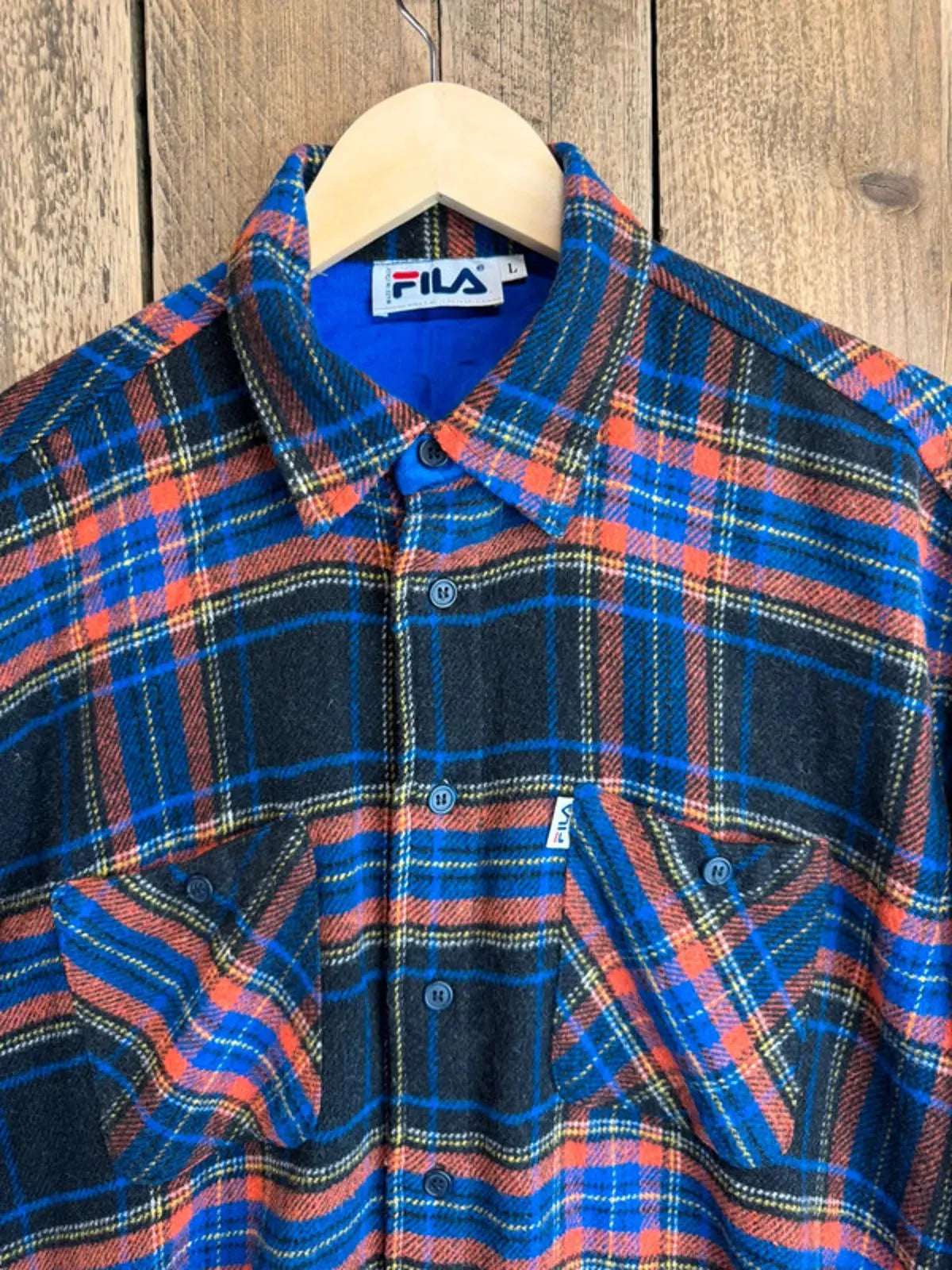 Rare Fila flannel shirt from the 90s . Made in Italy. Mens large Fila