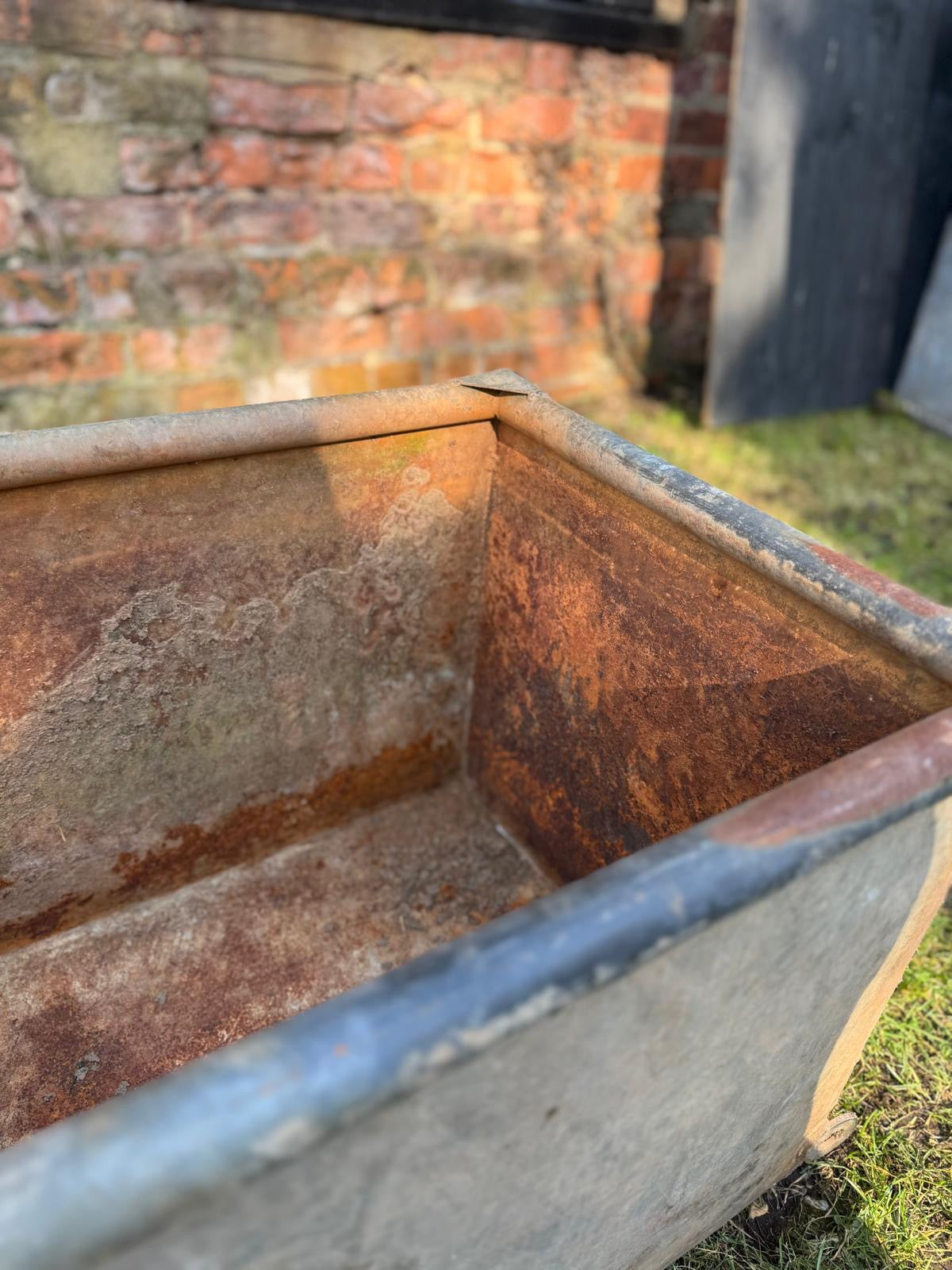 Reclaimed Galvanised Trough Planter /  Raised Bed Plant Tree Shrub Herb Pot BB