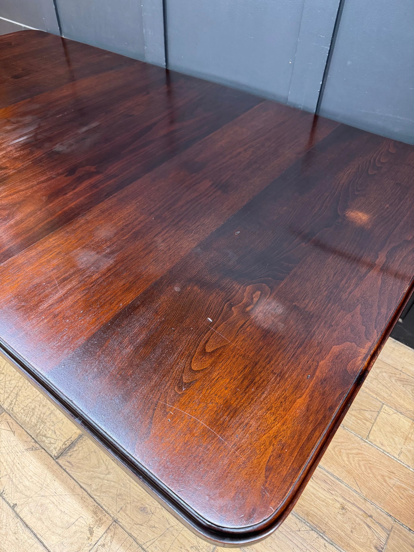 Victorian Mahogany Extending Dining Table Antique 6 Seater Brass Castors
