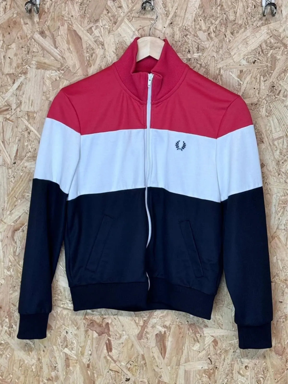 Vintage Womens Fred Perry Tracksuit Top , Size 10 #187 Fred Perry