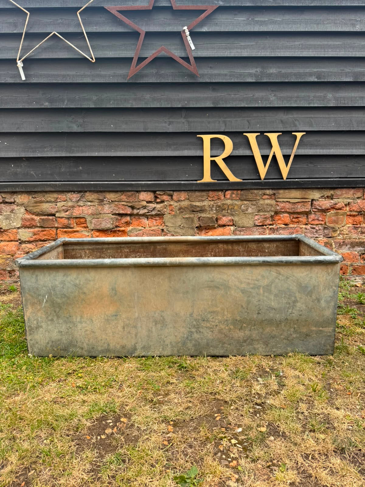 Rustic Galvanised Trough Garden Planter /  Raised Bed Flower Plant Tree Pot T7