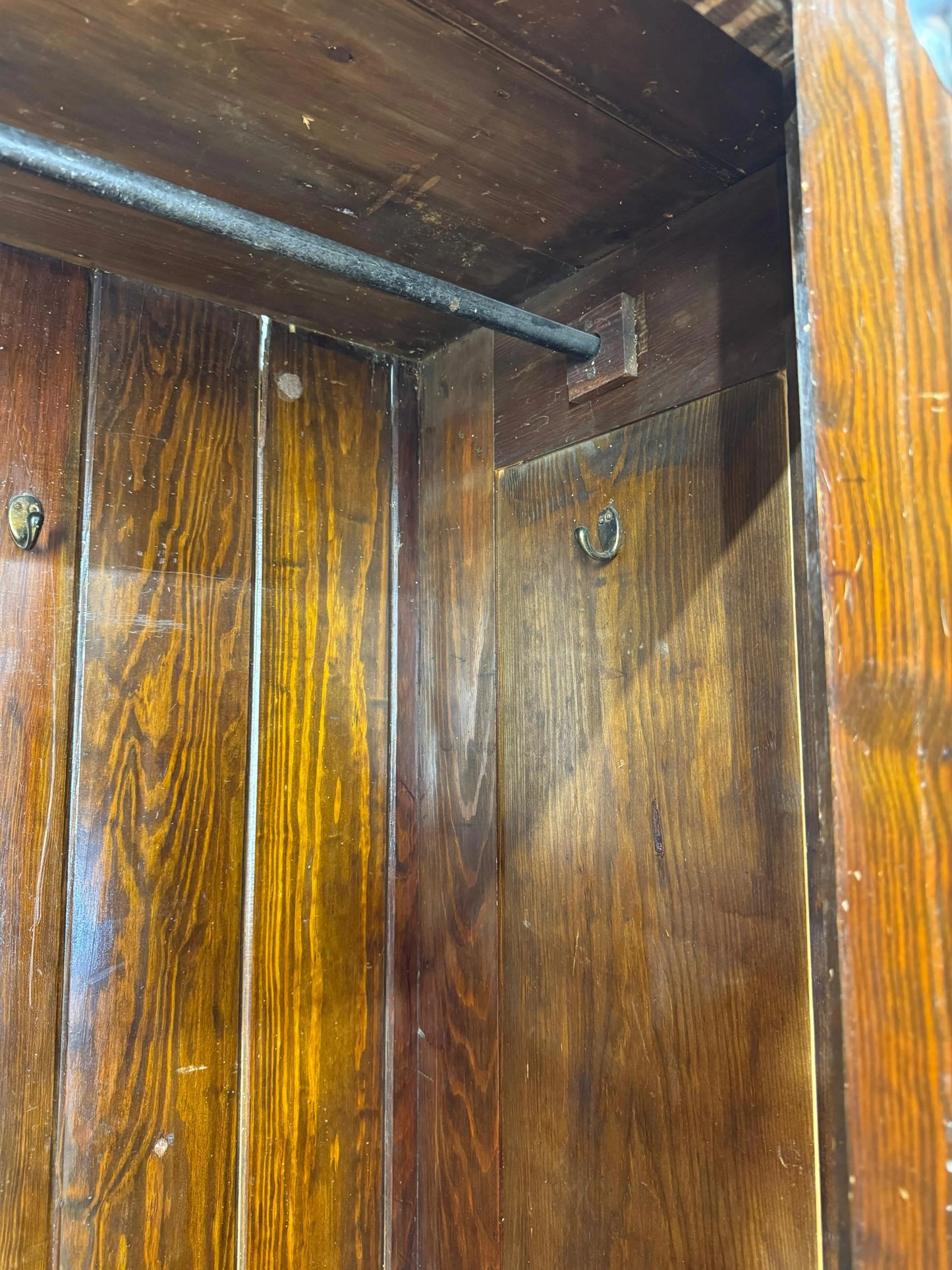 Antique Pitch Pine Single Wardrobe Bedroom Storage Cupboard Drawer RUSTIC WAREHOUSE NORFOLK