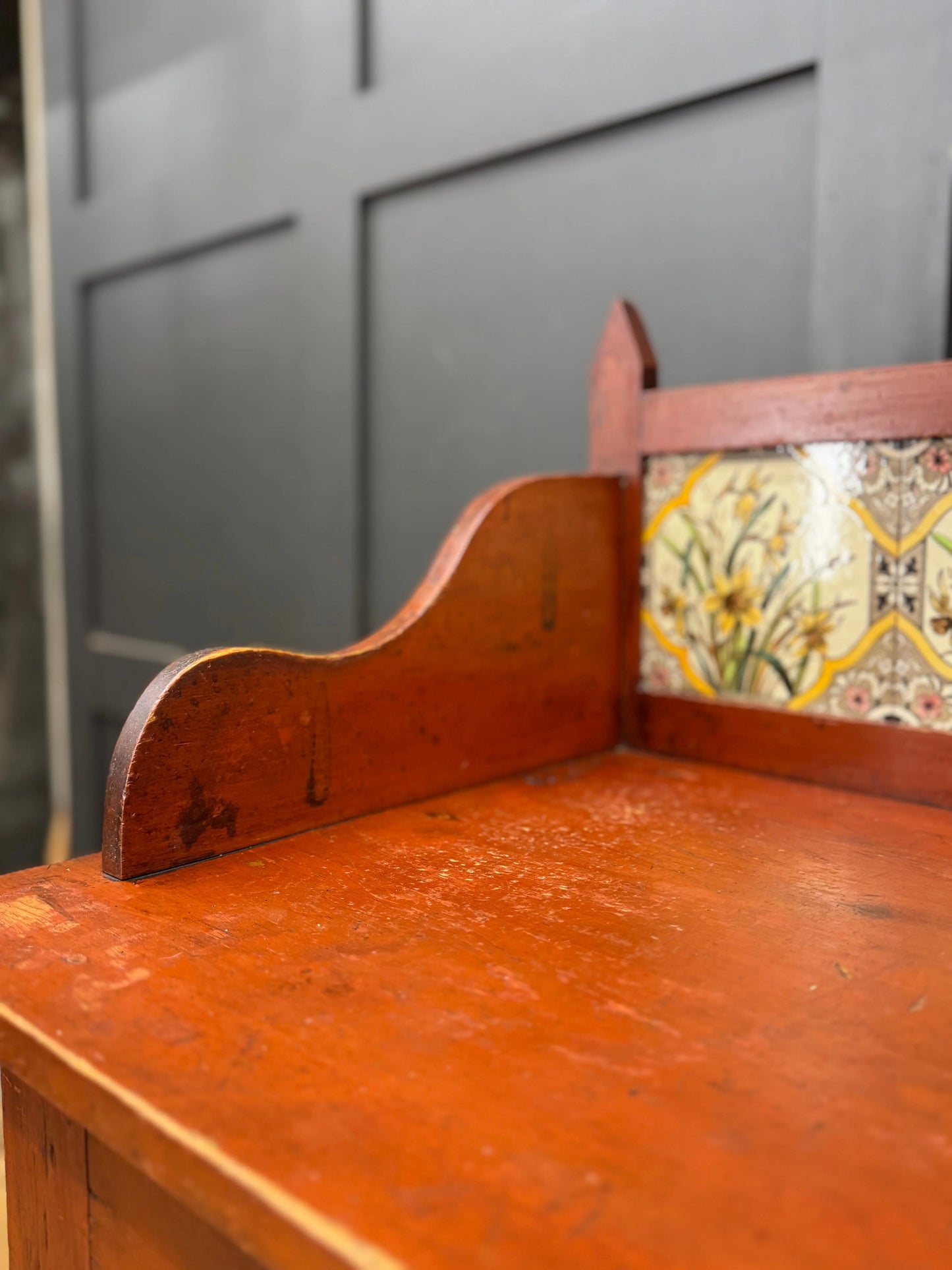 Antique Pine Washstand  Side Table / Dressing Table /Sideboard Desk RUSTIC WAREHOUSE NORFOLK