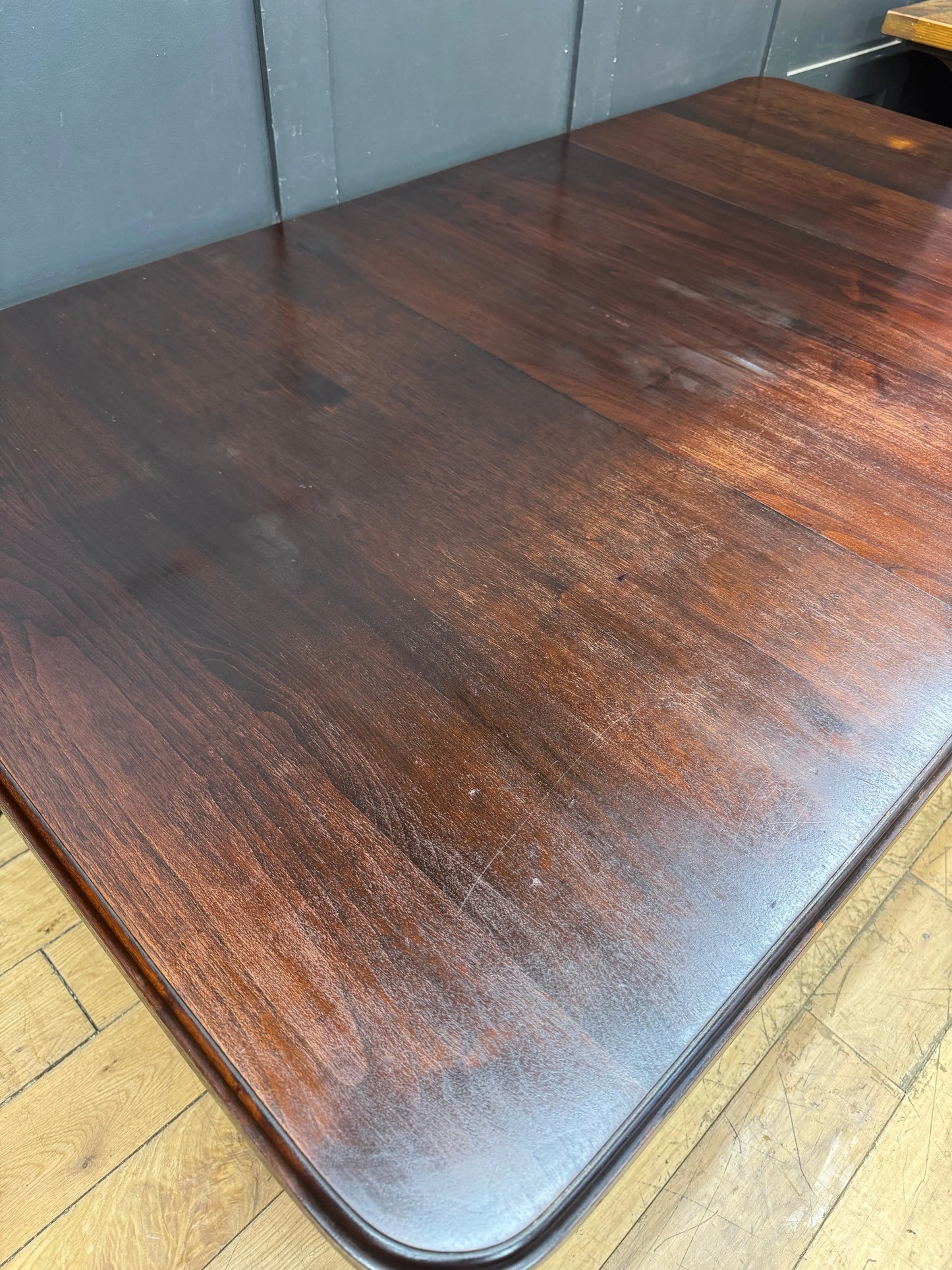 Victorian Mahogany Extending Dining Table Antique 6 Seater Brass Castors