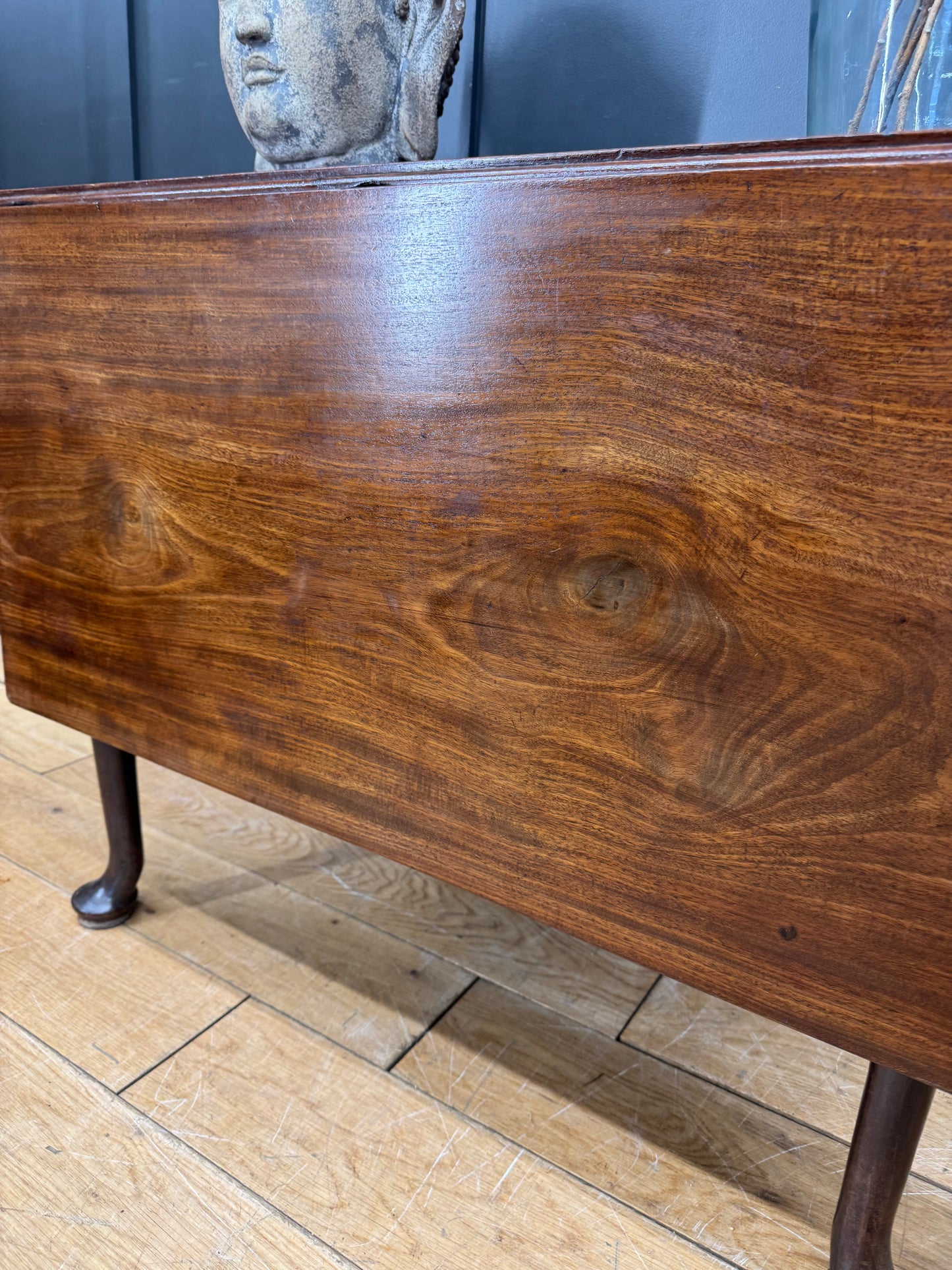 Antique Large Extending Mahogany Side Table / Drop Leaf Sideboard