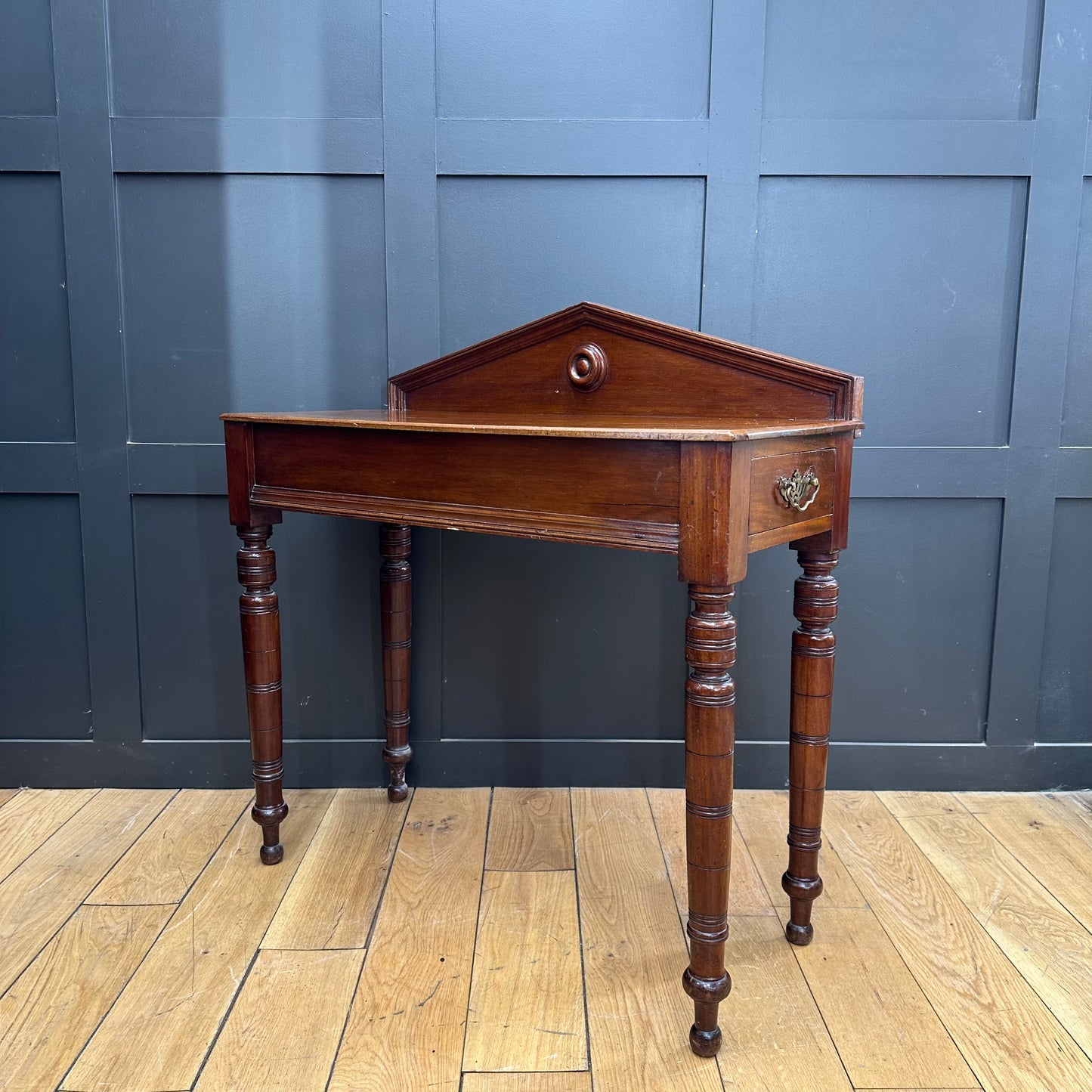Antique Mahogany Table / Edwardian Console Table / Hall Side Table
