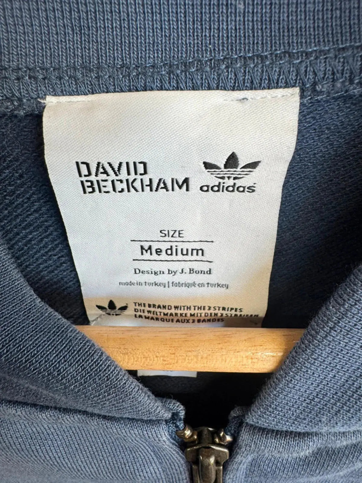 Vintage Adidas David Beckham tracksuit top / jacket designed by J.Bond medium adidas