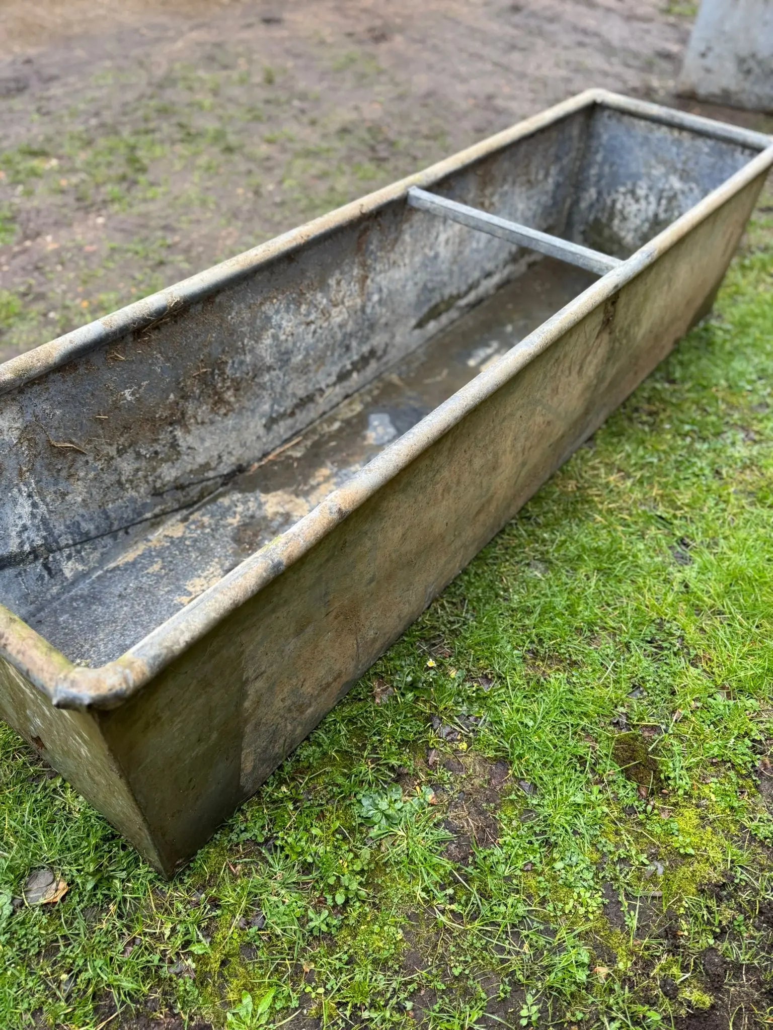 Reclaimed Galvanised Trough Large Planter /  Raised Flower Bed Plant Tree Pot Z3 RUSTIC WAREHOUSE NORFOLK