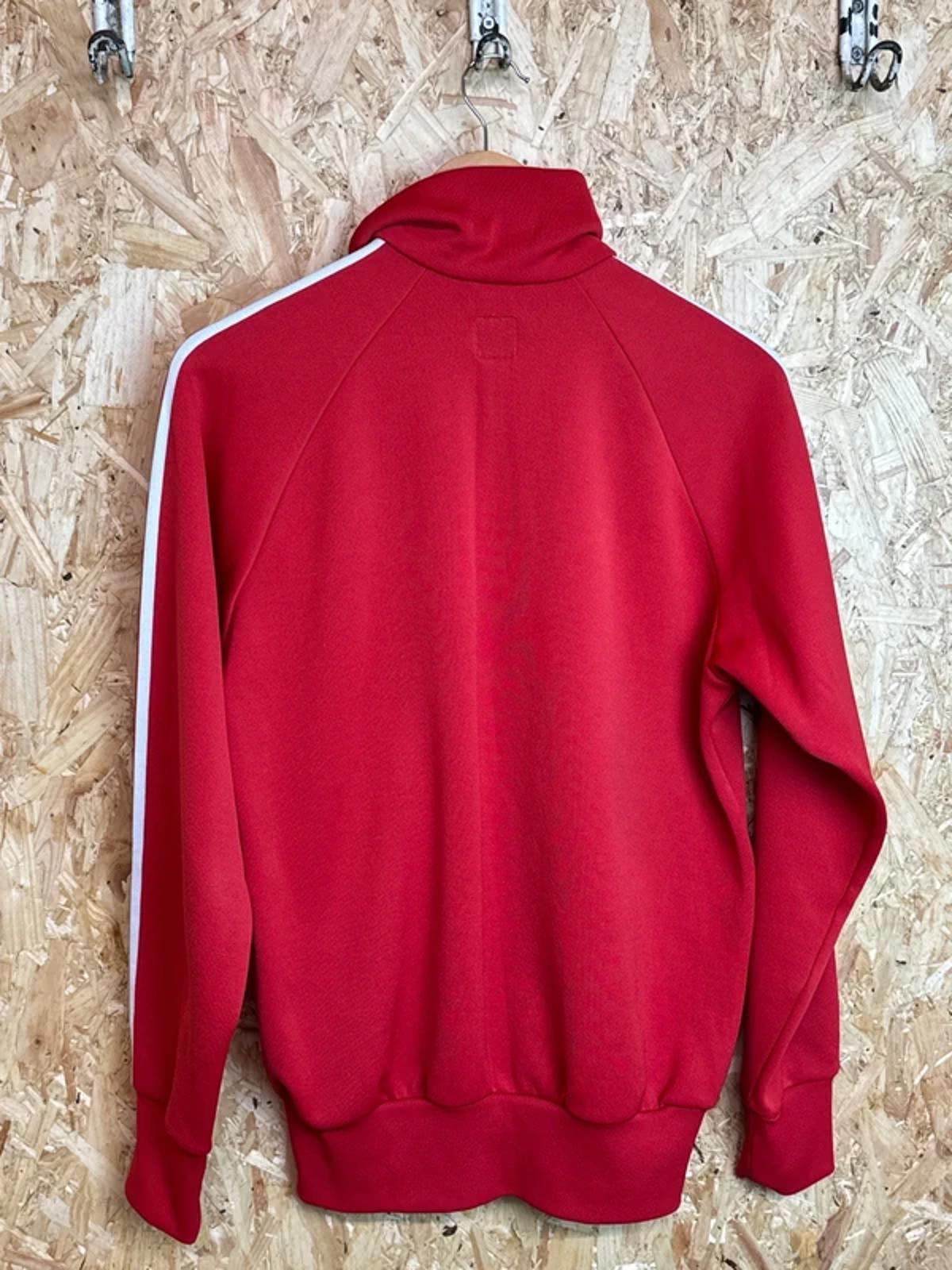Vintage Adidas original tracksuit top retro, Meduim , Firebird Red White #197