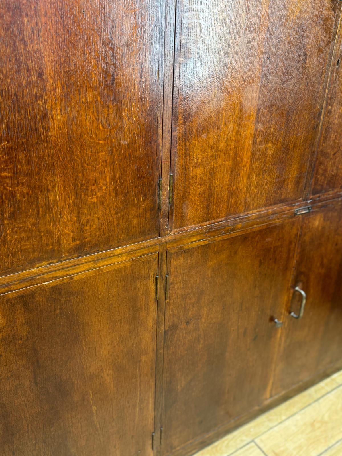 Vintage Oak Fronted School Science Cupboard – Ideal Pantry or Kitchen Storage