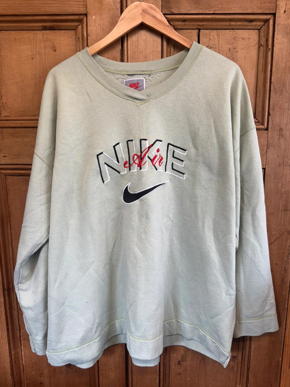 Vintage Late 80s / Early 90s Nike Air Men’s Jumper Top Sweater Sweatshirt XL