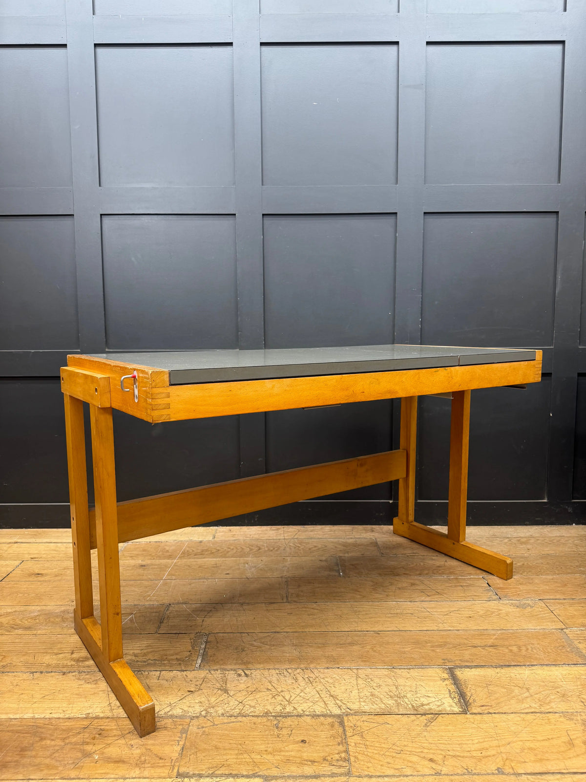 Vintage British Thornton Architects Draughtsman Drawing Table Desk Industrial