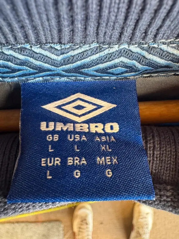 Vintage Umbro Drill Top Jumper Large Oasis Maine Road #408