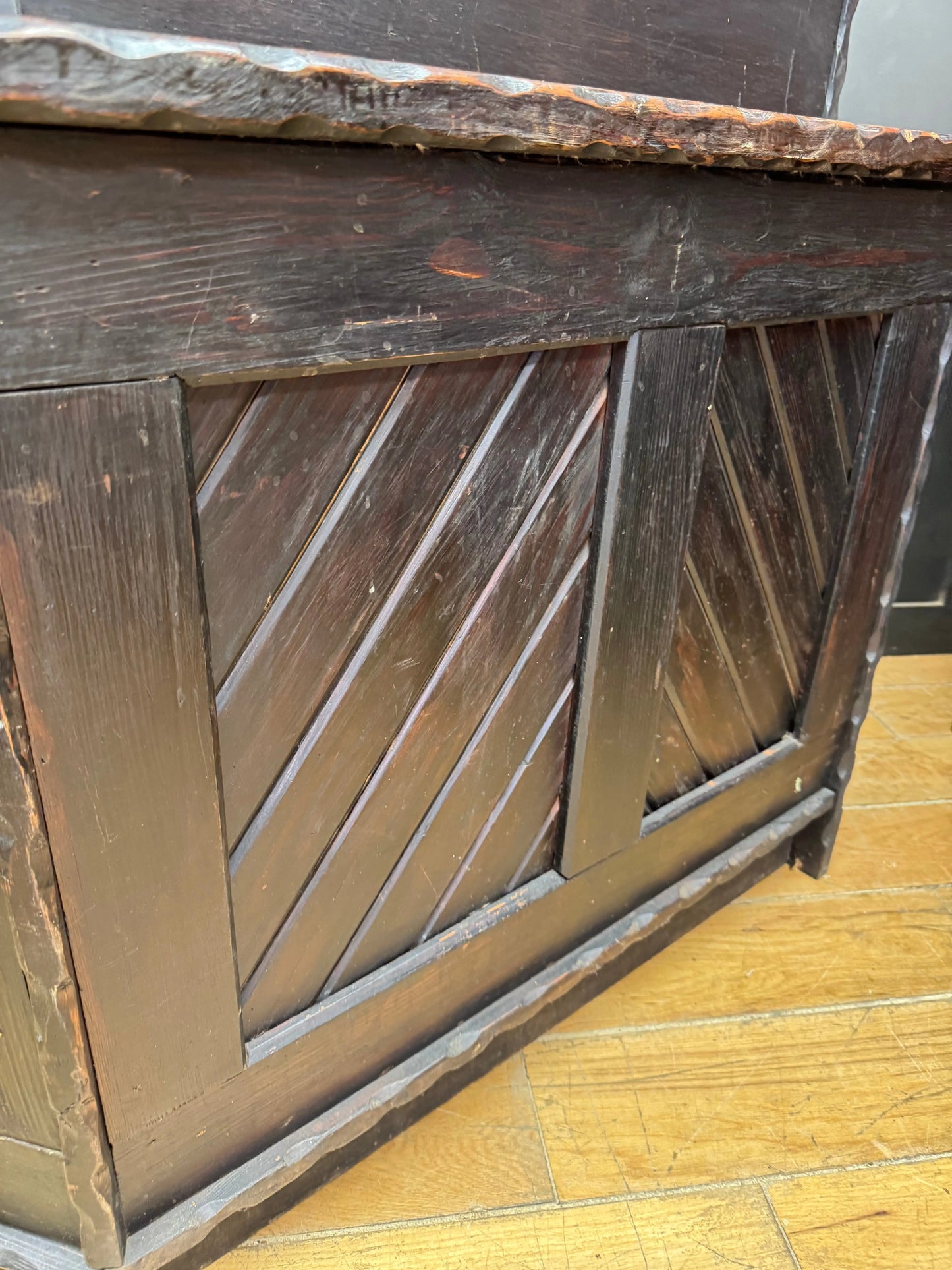 Rustic Solid Pine Home Bar Pub Counter Drinks Cabinet Cocktail Bar Unit