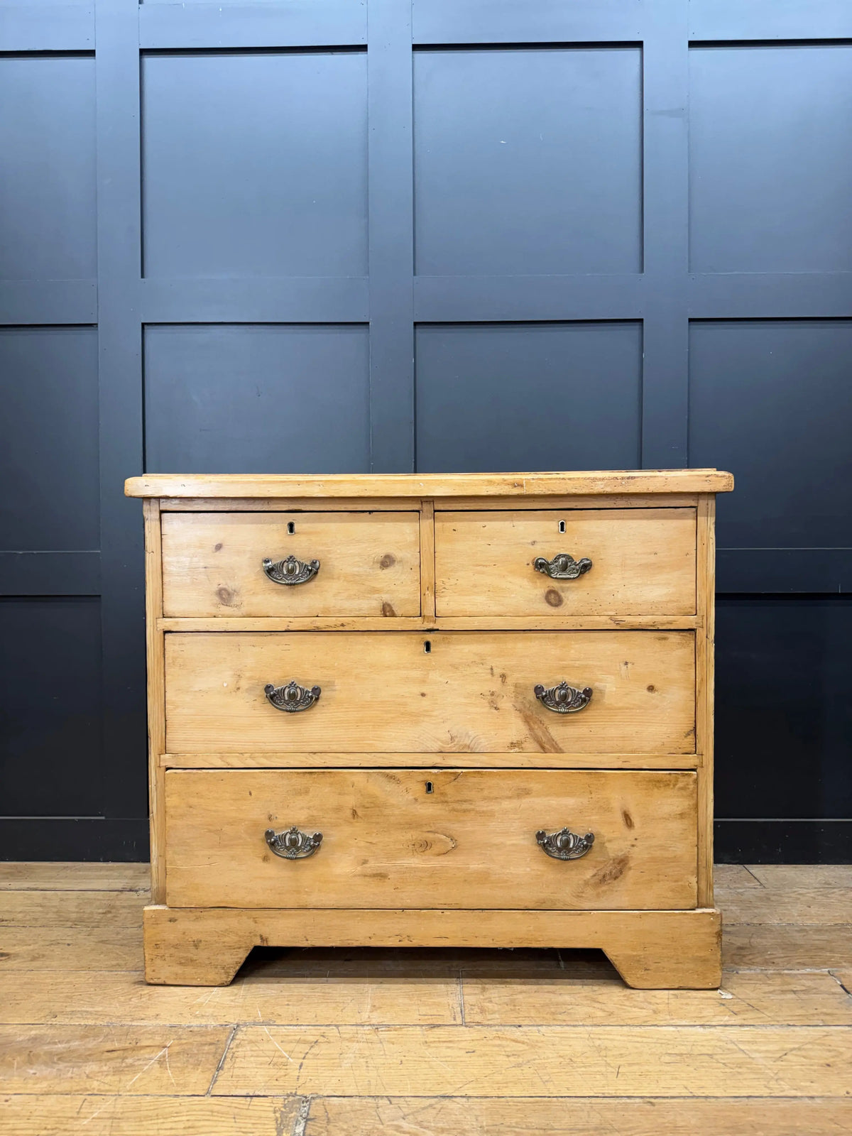 Antique Victorian Pine Chest of Drawers Stripped Bedroom Storage 4 Drawer