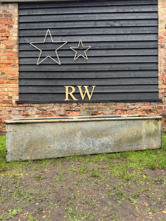 Reclaimed Galvanised Trough Large Planter /  Raised Flower Bed Plant Tree Pot Z3 RUSTIC WAREHOUSE NORFOLK