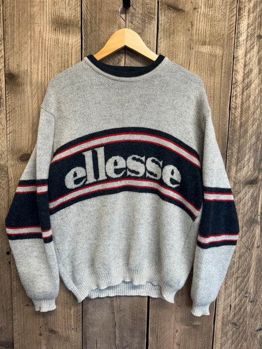 Original 1990s vintage Ellesse spell out jumper sweater medium
