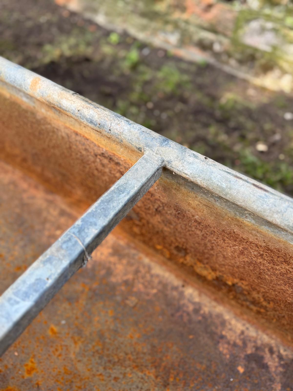 Reclaimed Galvanised Trough Planter /  Raised Bed Plant Tree Shrub Herb Pot EE