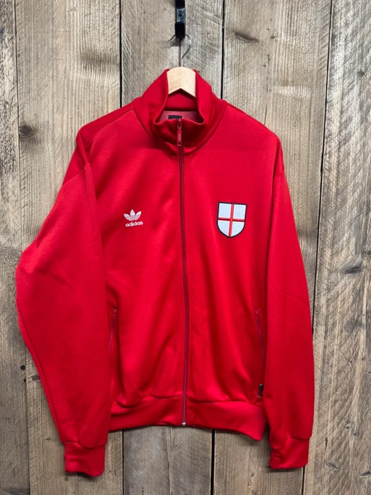 Vintage Adidas Originals England Track Jacket Red XL