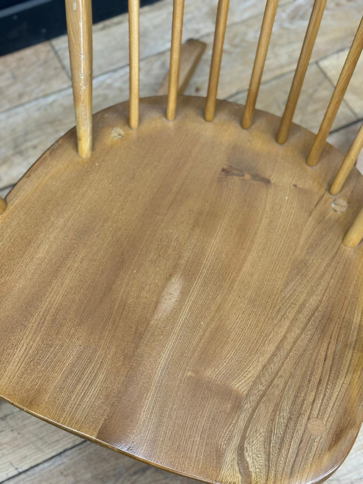 Vintage Ercol Blonde Rocking Chair Windsor Nursery Reading Scandi Mid Century