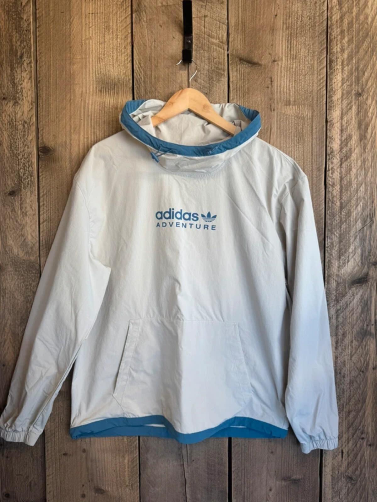 Adidas Adventure Men’s Jacket Coat Poncho Smock Festival Top Medium #347