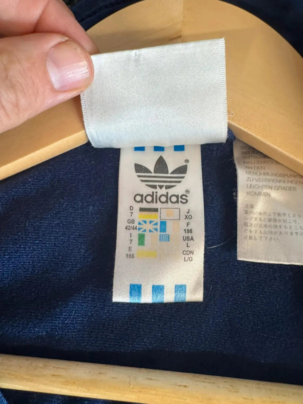 Classic Vintage 90s Adidas Tracksuit Top Men’s XL Retro Indie Britpop adidas