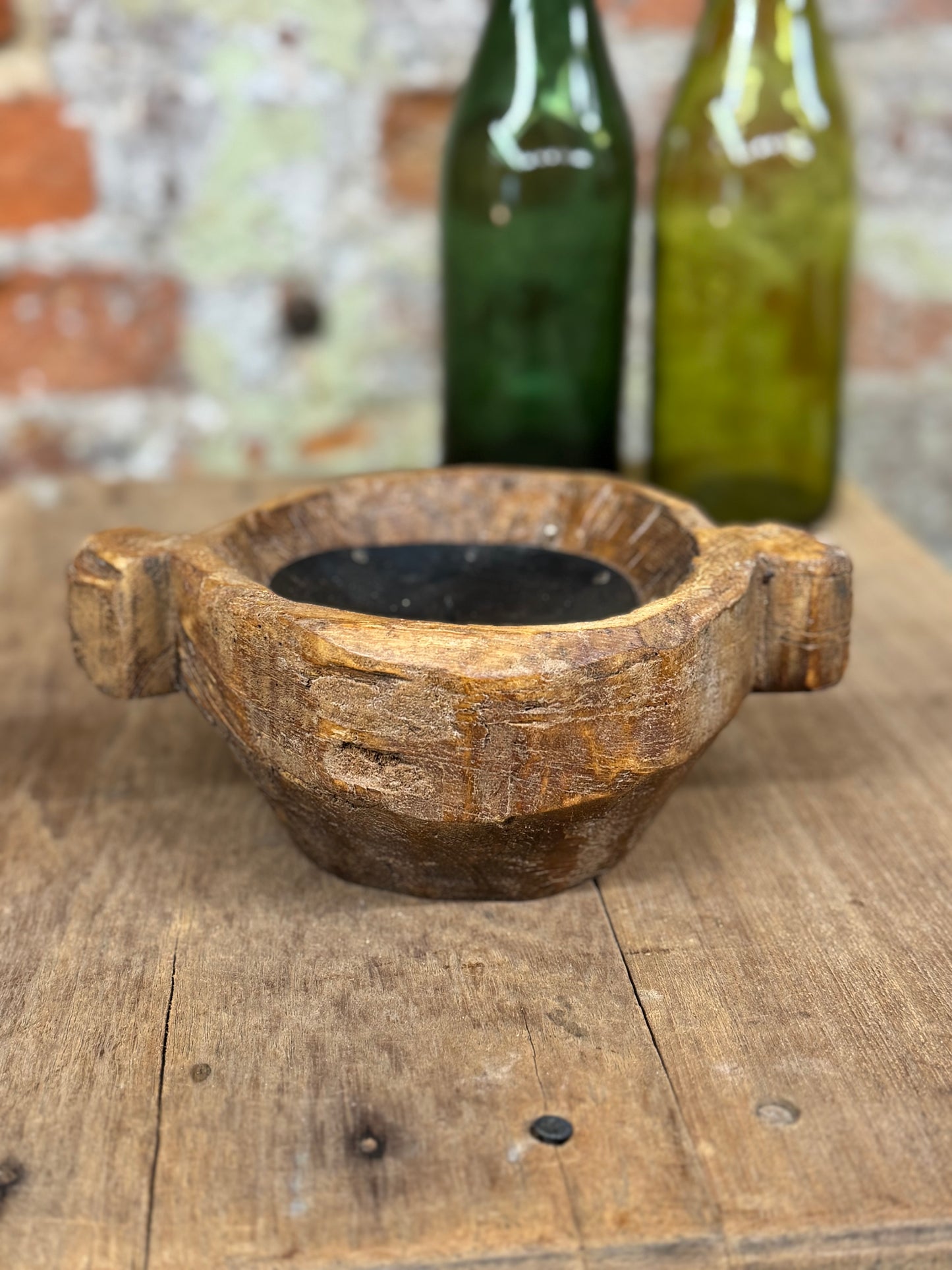 Rustic Wooden Candle Holder / Church Candle Stand / Reclaimed Farmhouse Decor NN