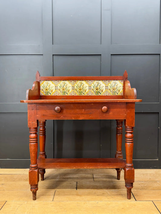 Antique Pine Washstand  Side Table / Dressing Table /Sideboard Desk RUSTIC WAREHOUSE NORFOLK