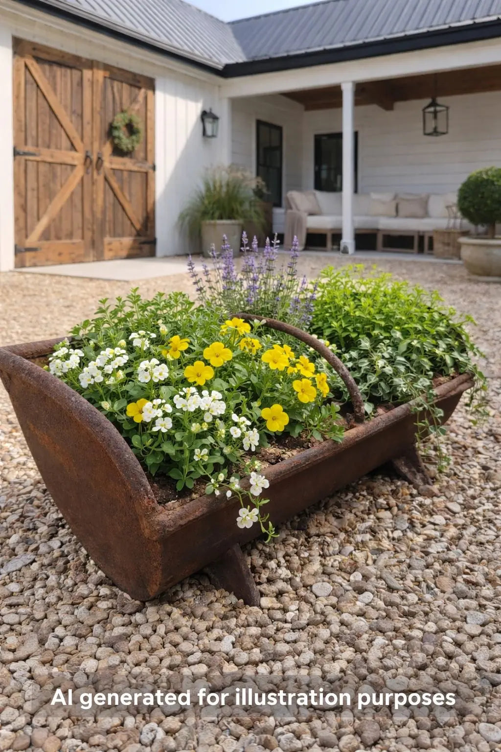 Antique Cast Iron Trough Feeder / Garden Planter Plant Pot / Log Holder Rustic RUSTIC WAREHOUSE NORFOLK