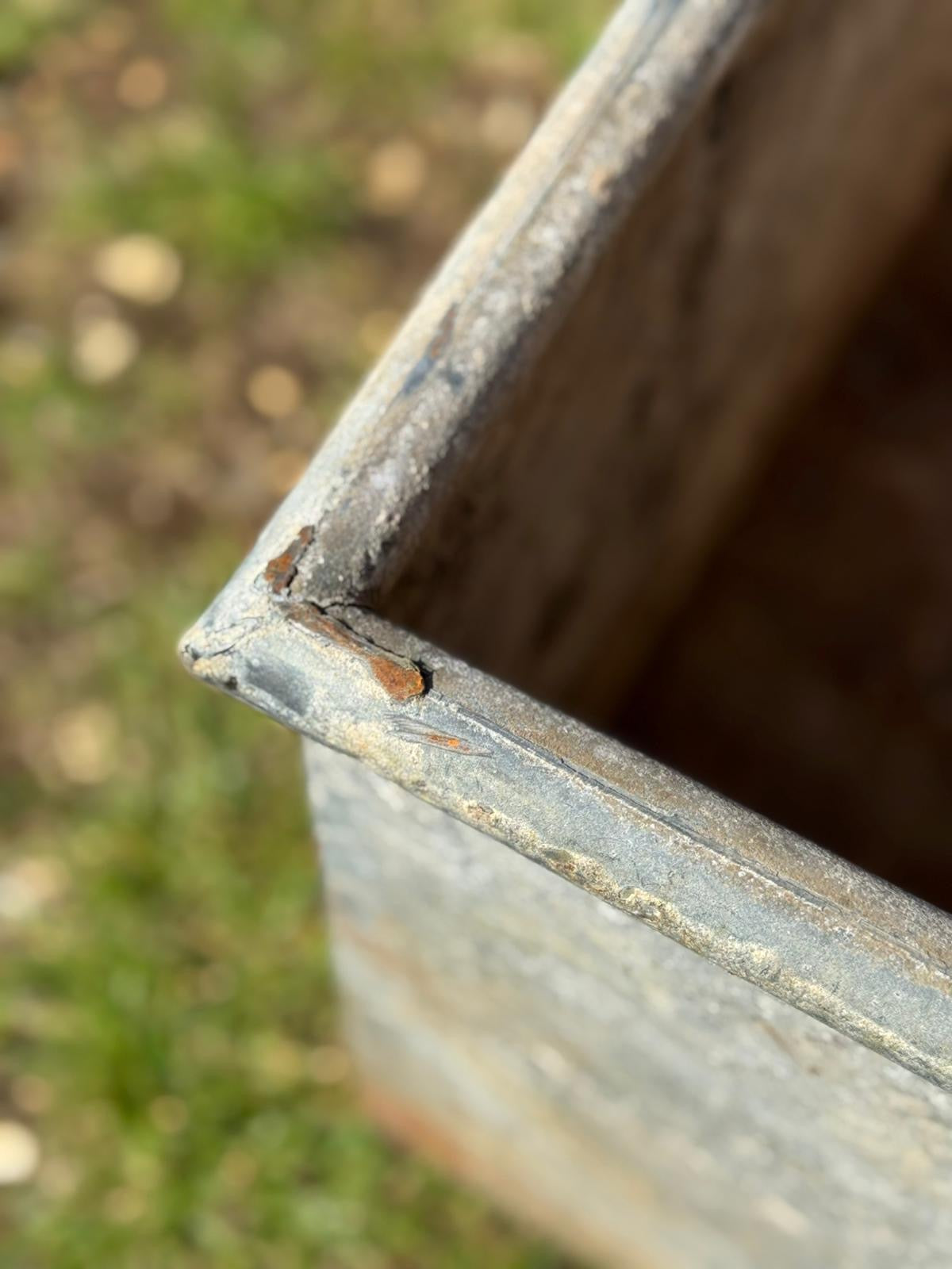 Reclaimed Galvanised Trough Large Planter /  Raised Flower Bed Plant Tree Pot E1