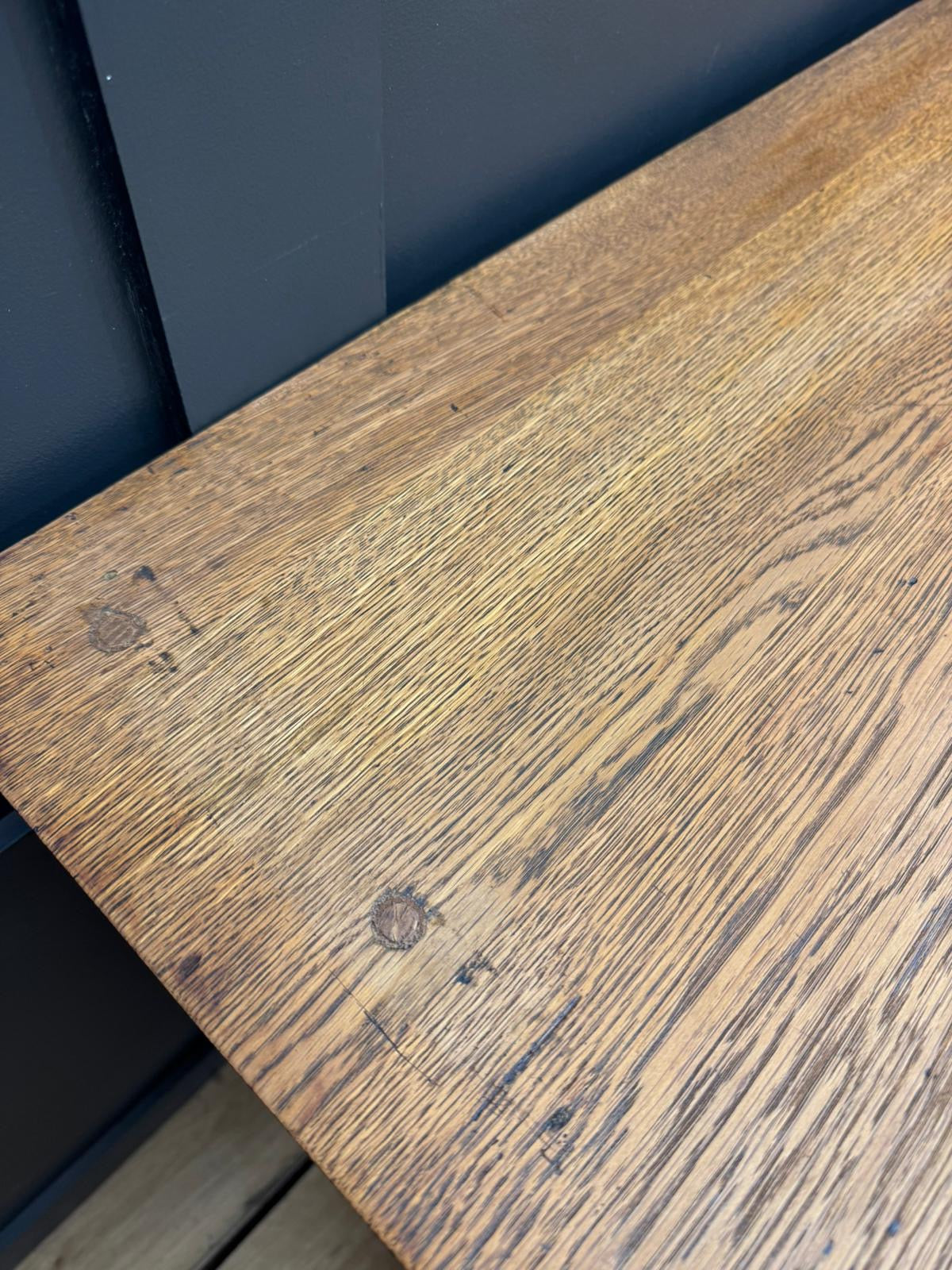 Arts & Crafts Oak Sideboard Dresser Base with Drawers and Cupboard