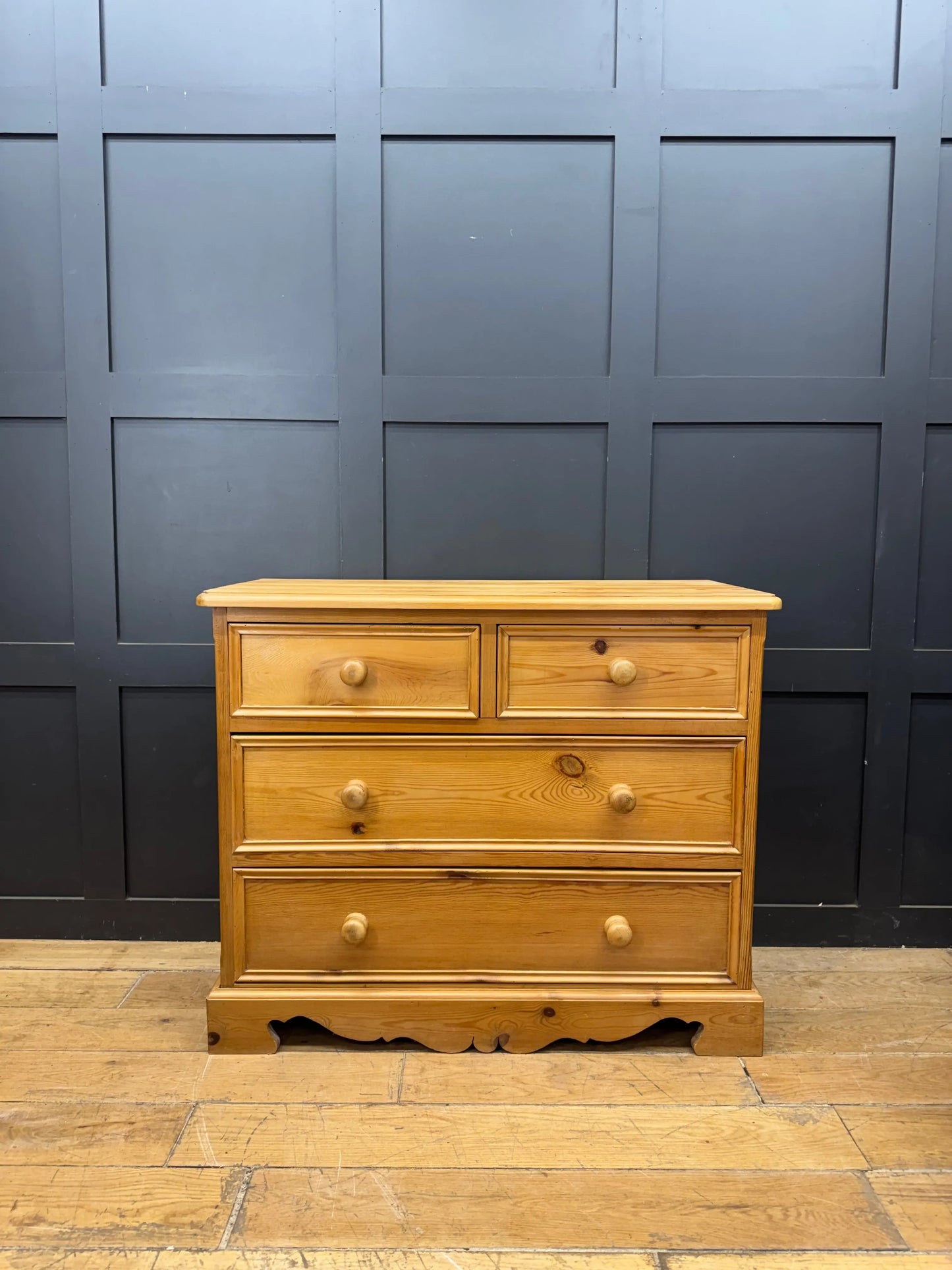Small Solid Pine Chest of Drawers Rustic Country Farmhouse Bedroom Storage