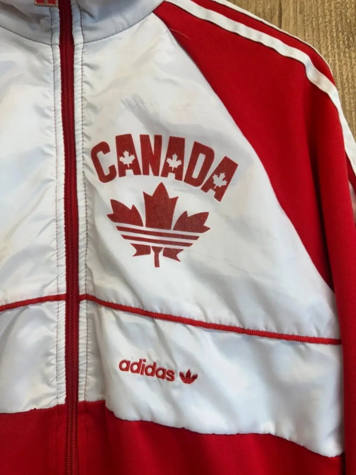 Vintage Adidas Originals Canada Tracksuit Top Medium #364
