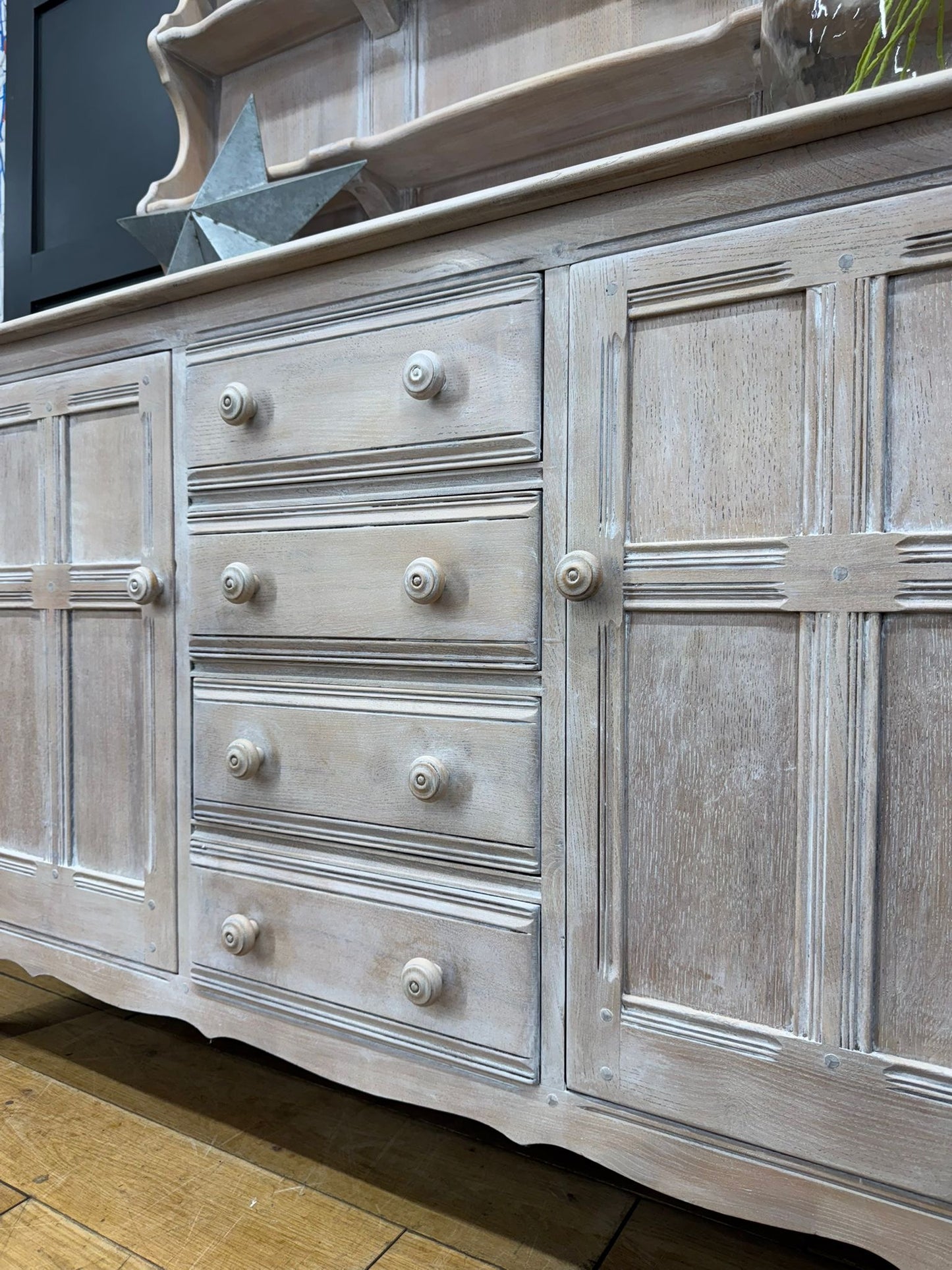 Vintage Ercol Elm Welsh Dresser Cupboard Drawers Storage Sideboard Kitchen