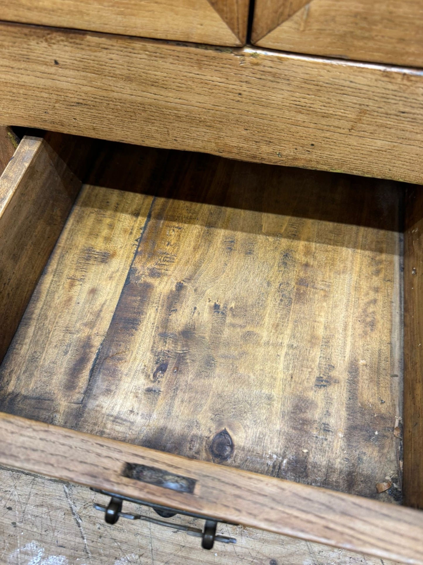 Large Chinese Elm Sideboard Cupboard Console TV Stand