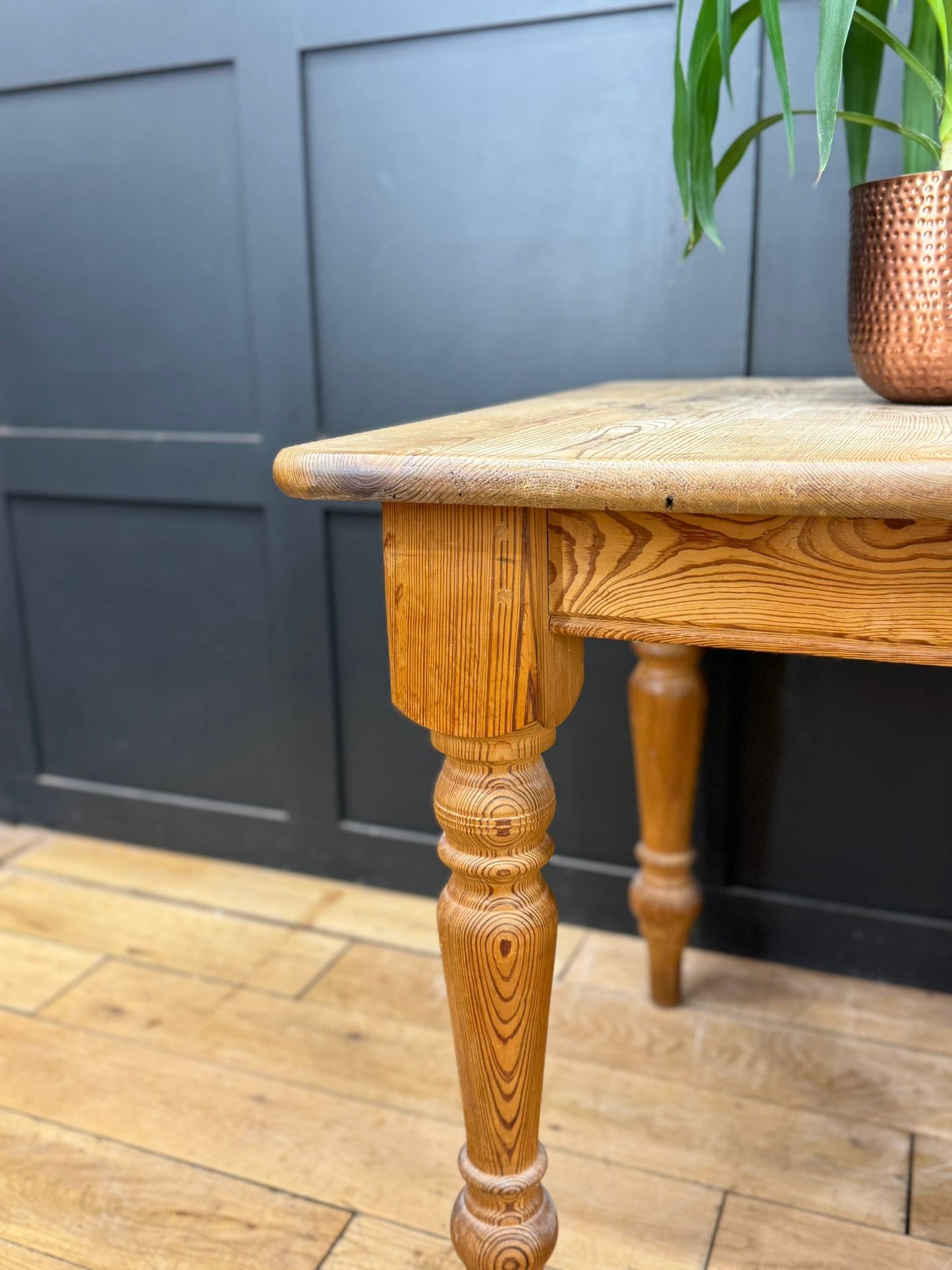 Vintage Square Small Solid Pine Table  / Farmhouse Dining Table / Kitchen Table