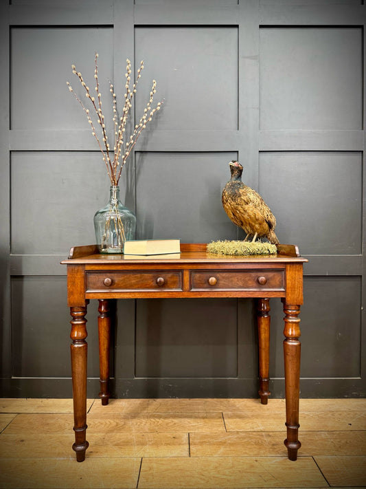Antique Mahogany Side Table / Desk Dressing Table / Antique Sideboard