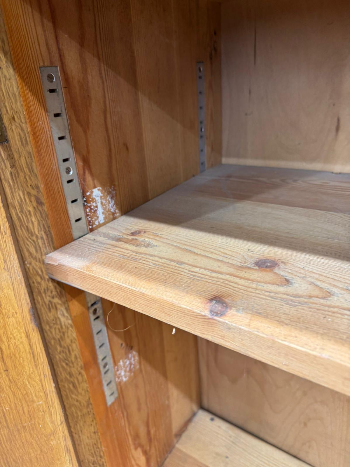 Vintage School Science Cupboard Iroko Top Industrial Mid Century Sideboard