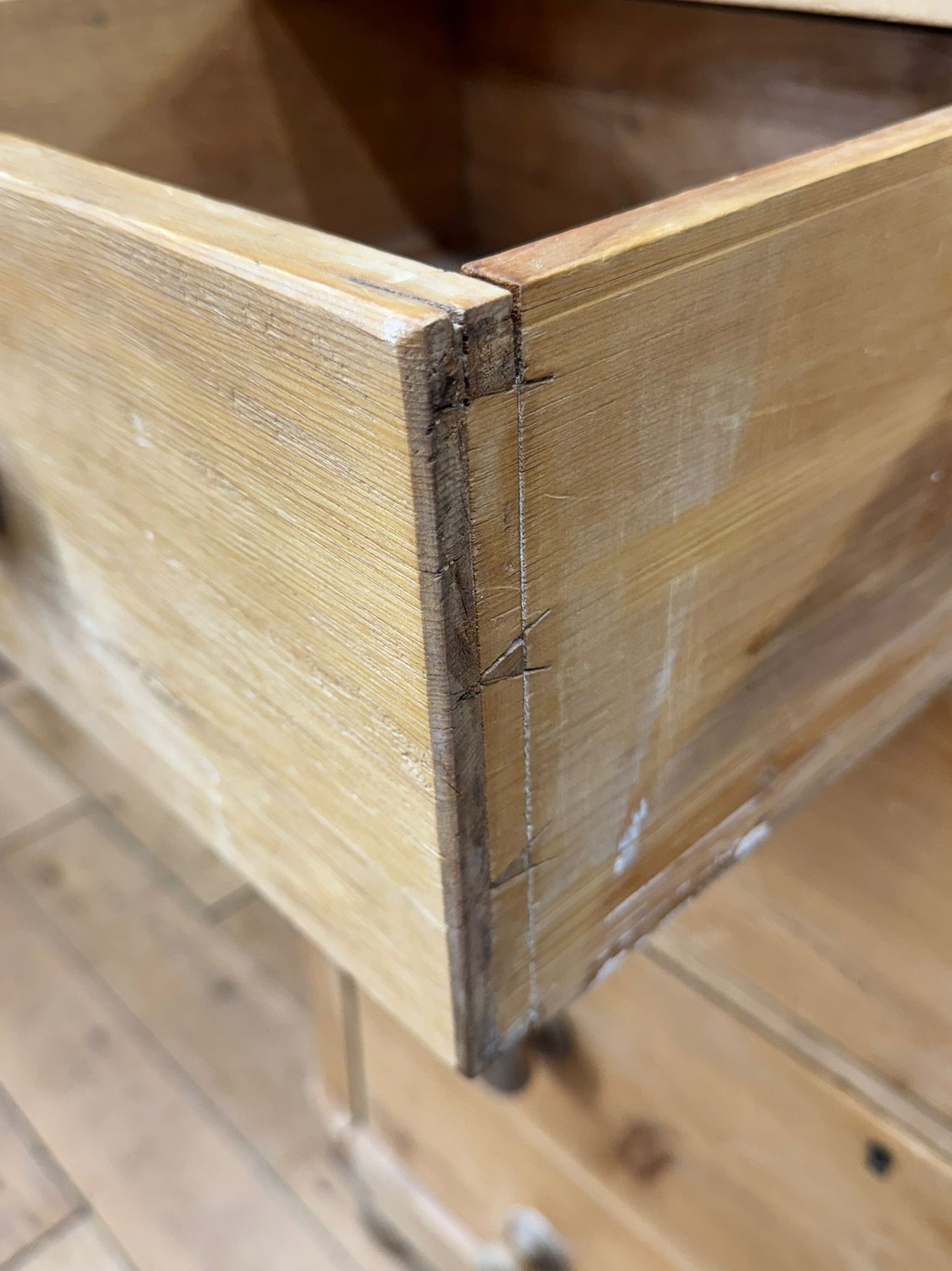 Antique Rustic Pine Chest of Drawers | Antique Farmhouse Bedroom Storage